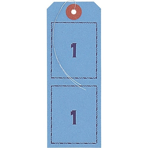 OP 連番荷札 青 1ー100