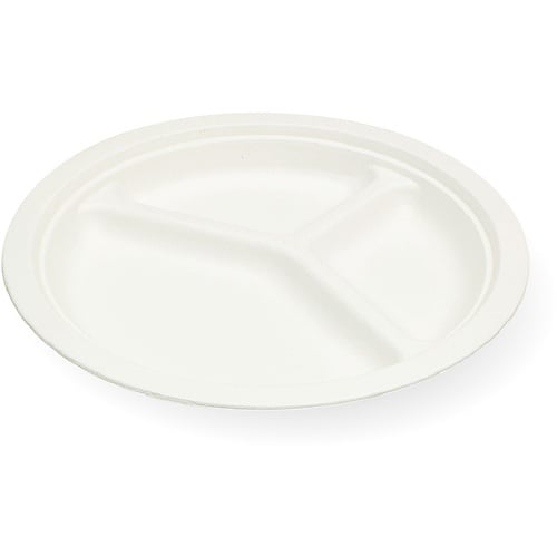 大黒 モールドプレート(紙皿) 三仕切 22cm