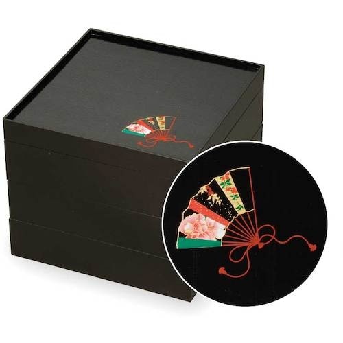 大黒 V−BOX 6.5寸 花扇 黒(金ボール付)