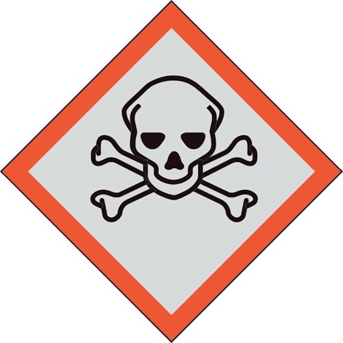 ユニット GHSラベル 小 ドクロ