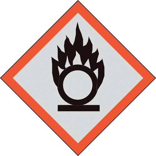 ユニット GHSラベル 中 円上の炎