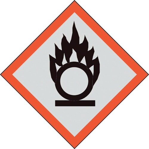 ユニット GHSラベル 大 円上の炎