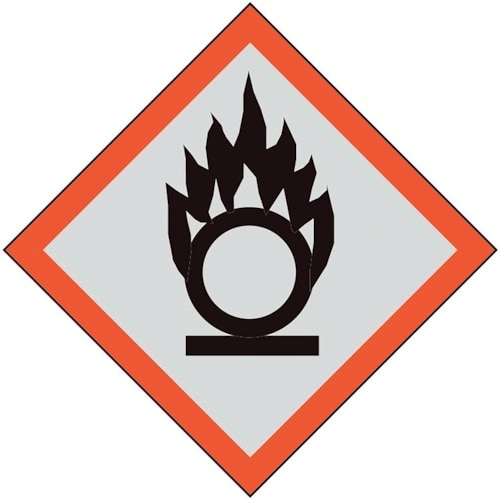 ユニット GHSラベル 小 円上の炎