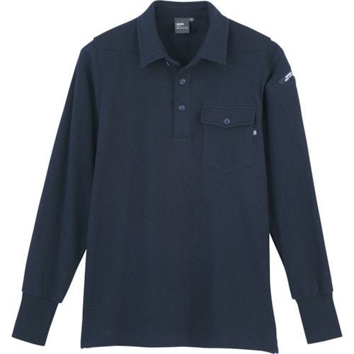 XEBEC 長袖ポロシャツ6055−10−L コン