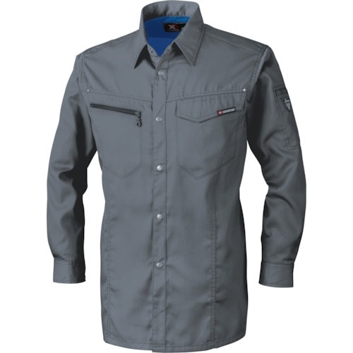 XEBEC 長袖シャツ1633−25−5L チャコ