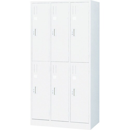TRUSCO TZ型防錆強化6人用ロッカー ホワイ