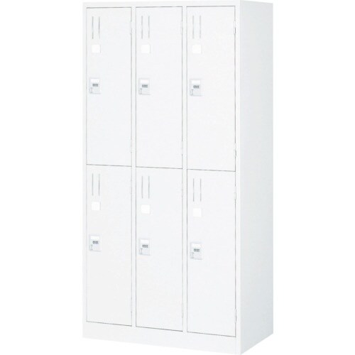TRUSCO TZ型防錆強化6人用ロッカー ホワイ