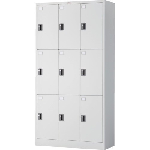 TRUSCO TZ型防錆強化9人用ロッカー 内筒交