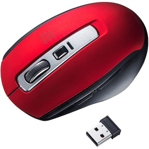 SANWA ワイヤレスブルーLEDマウス