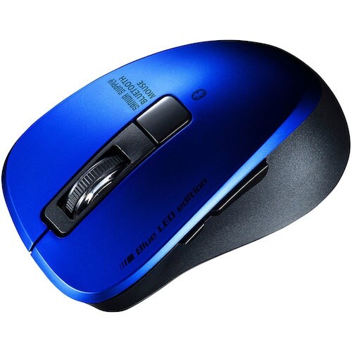 SANWA 静音Bluetooth 5.0 ブルー