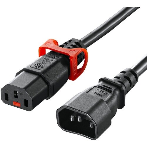 SANWA 抜け防止ロック式電源コード ロックプラ