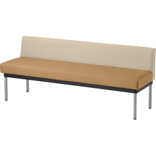 MIZUNO ロビーチェア背付 背アイボリー座ベー