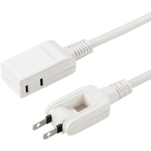 SANWA マイクロタップ 2個口 0.2m ホワ