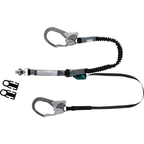 ミドリ安全 常時巻取り式と伸縮式の2丁掛けランヤー