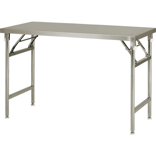 テックサス 脚折りたたみ式ステンレス作業台 120