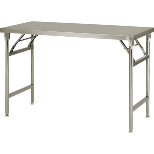 テックサス 脚折りたたみ式ステンレス作業台 120