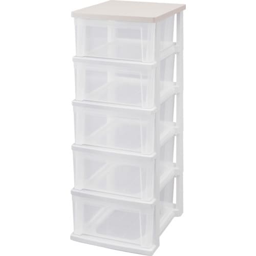 IRIS 284286 ウッドトップチェストスリム