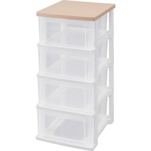 IRIS 284283 ウッドトップチェストスリム