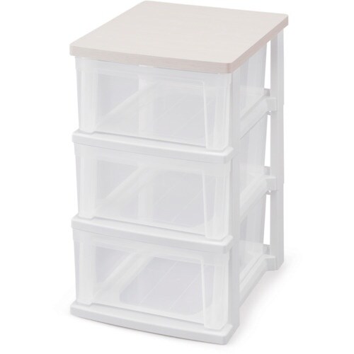 IRIS 284282 ウッドトップチェストスリム