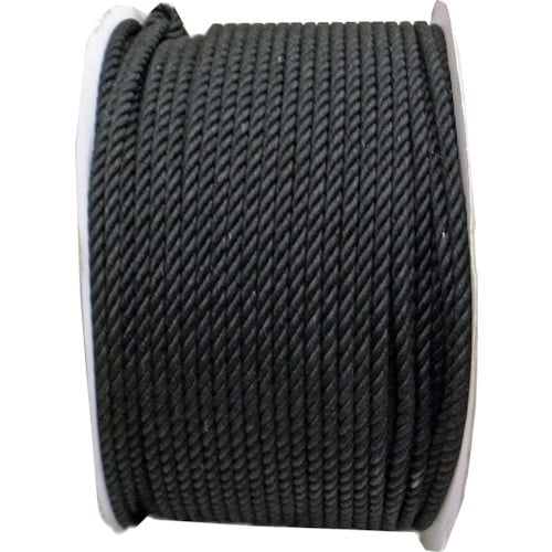 まつうら 綿ロープ(3打ち)9mmΦ×200m 黒
