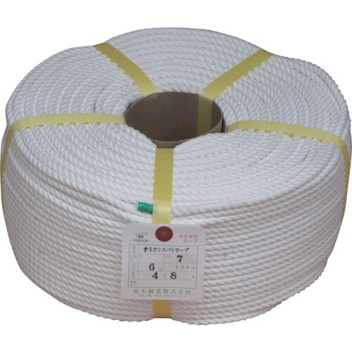 高木 テトロンスパンロープ 6mmX200m