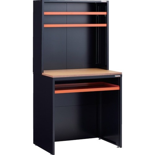 TRUSCO TWB型オープン台 上棚付 900X