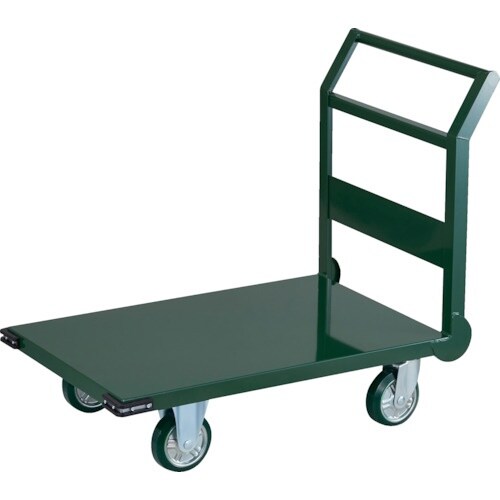 TRUSCO 鋼鉄製運搬車 ハンドル側自在車輪 9