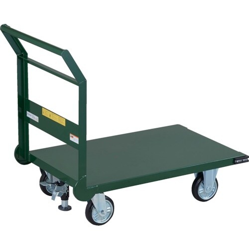 TRUSCO 鋼鉄製運搬車 ハンドル側自在車輪 9