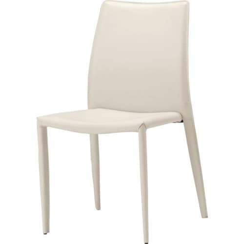 TRUSCO リサイクルレザーチェア ホワイト