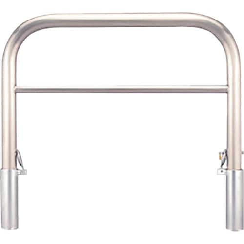 カネソウ 車止め アーチ型 横バー付 ステンレス製