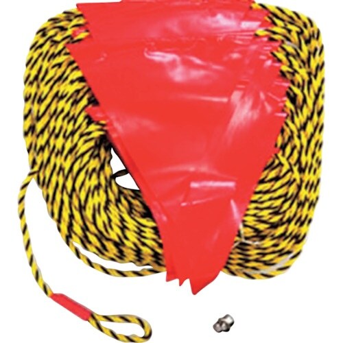 グリーンクロス 三角旗付きトラロープ片側輪っか 1