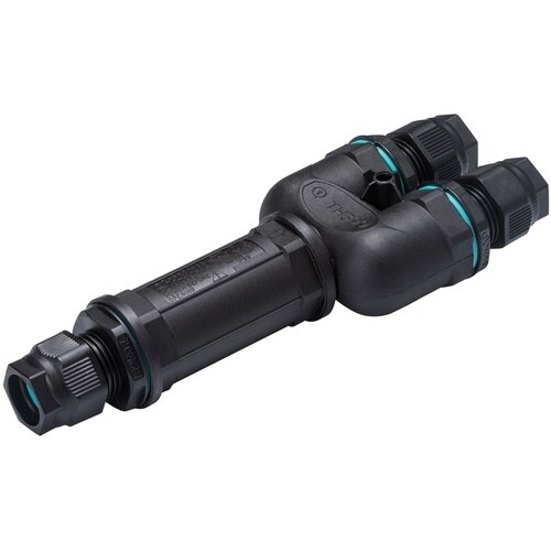 タカチ 分岐Y型防水中継コネクタ