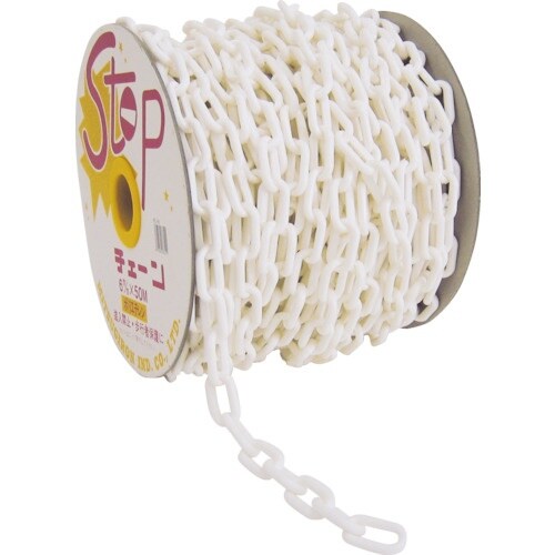 ミツギロン プラチェーン 白 6mmX50m巻き