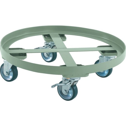 TRUSCO 円形台車 全周ガイド型 荷重300k