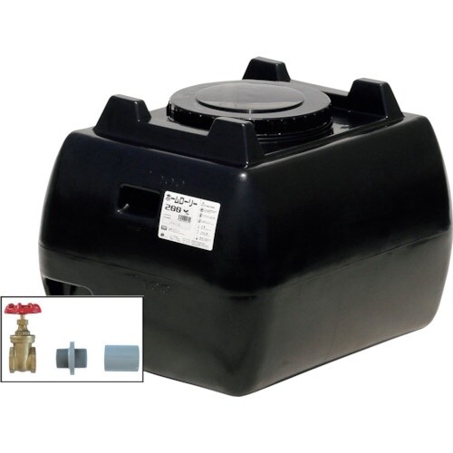 SUIKO ホームローリータンク200 黒 ドレン