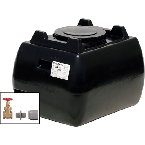 SUIKO ホームローリータンク200 黒 ドレン