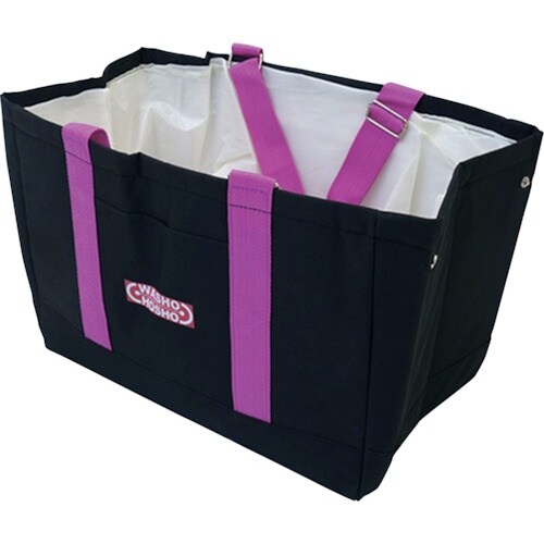 グリーンクロス 大容量マルチエコバッグ 黒ピンク