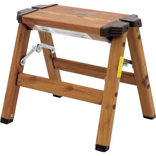 グリーンクロス 木目調アルミ踏み台 1段