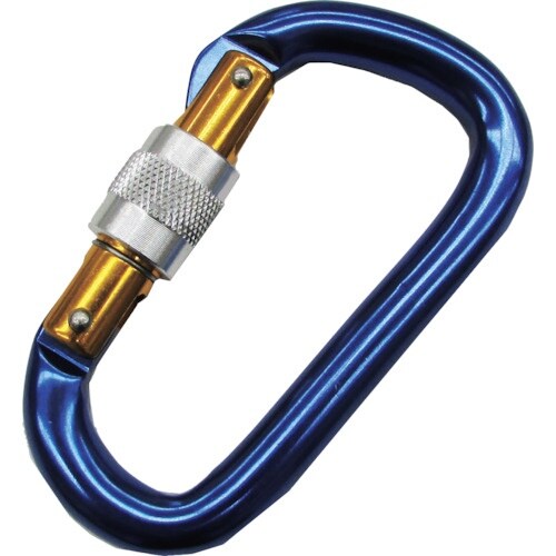 水本 アルミカラビナ(環付)(ブルー) 線径12m