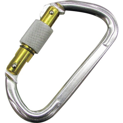 水本 アルミカラビナ(環付)(シルバー) 線径11