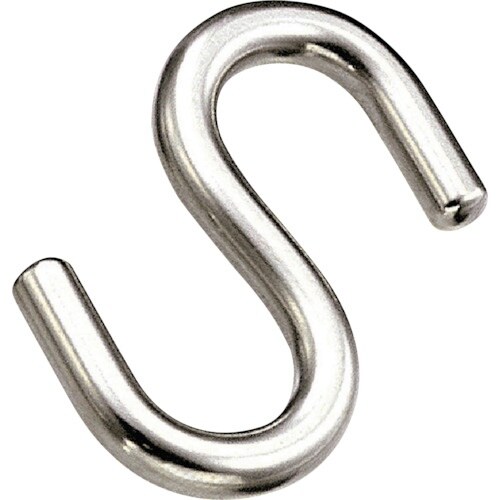 水本 ロープ用Sカン(ストレート) 線径6mm全長