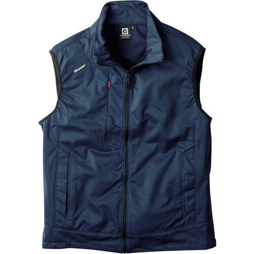 コーコス 防風ストレッチベスト ネイビー 4L