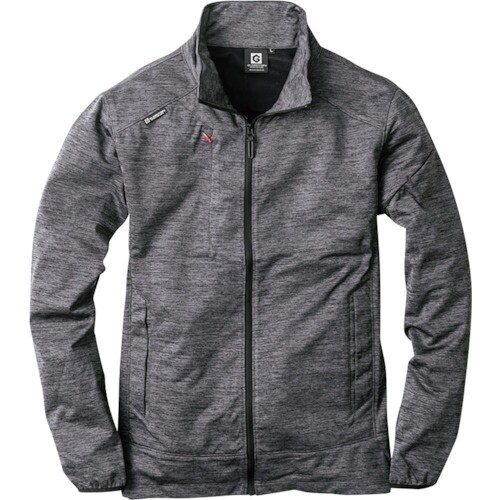 コーコス 防寒ストレッチジャケット グレーモク 5