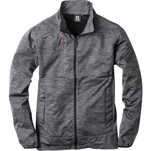 コーコス 防寒ストレッチジャケット グレーモク M