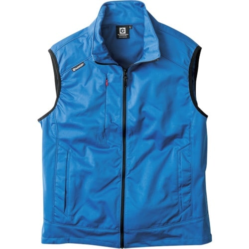 コーコス 防風ストレッチベスト ブルー 5L