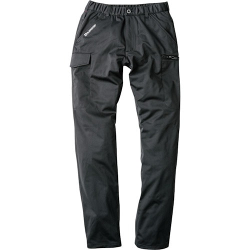 コーコス 防風ストレッチカーゴパンツ スミクロ L