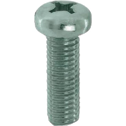 YAHATA 十字穴付ナベ小ねじ半ねじ 三価クロメ