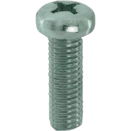 YAHATA 十字穴付ナベ小ねじ全ねじ 三価クロメ