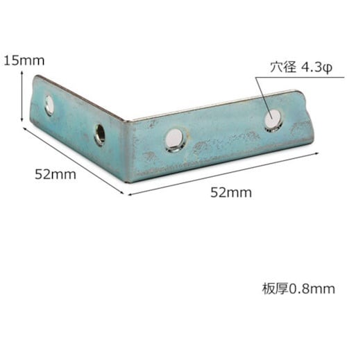 WAKI ユニクロ隅金 二方面 ML307 52M