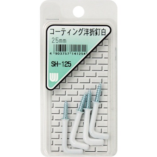 WAKI コーティング洋折釘白 SH−125 25